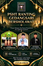 HADIR DAN SYIARKAN PSHT RANTING GEDANGSARI BERSHOLAWAT